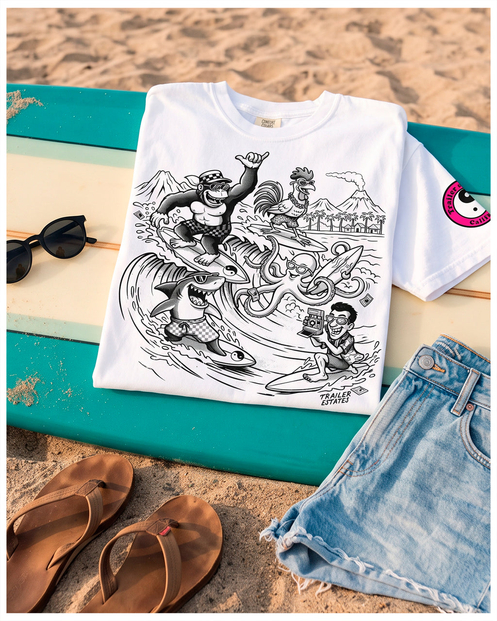 Aloha Surf Crew Unisex garment-dyed heavyweight t-shirt