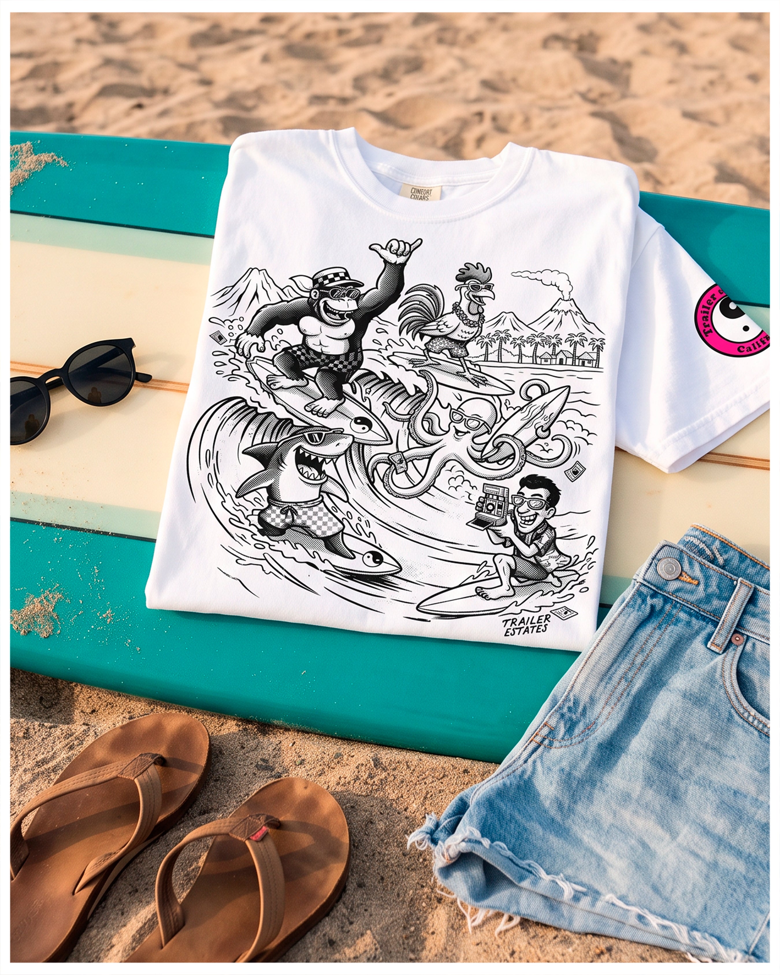 Aloha Surf Crew Unisex garment-dyed heavyweight t-shirt