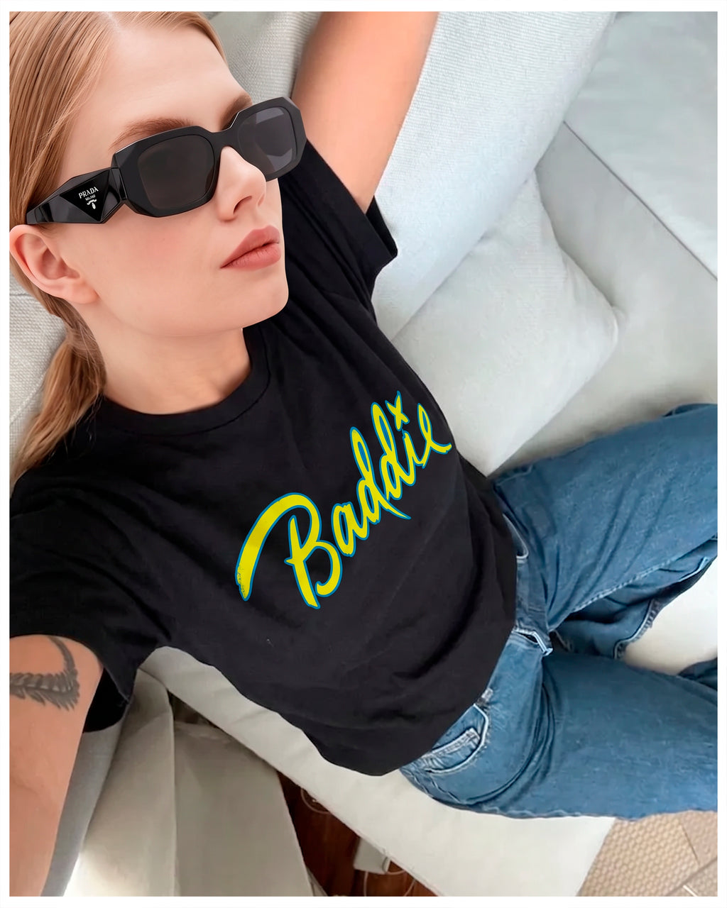 Baddie Unisex garment-dyed heavyweight t-shirt