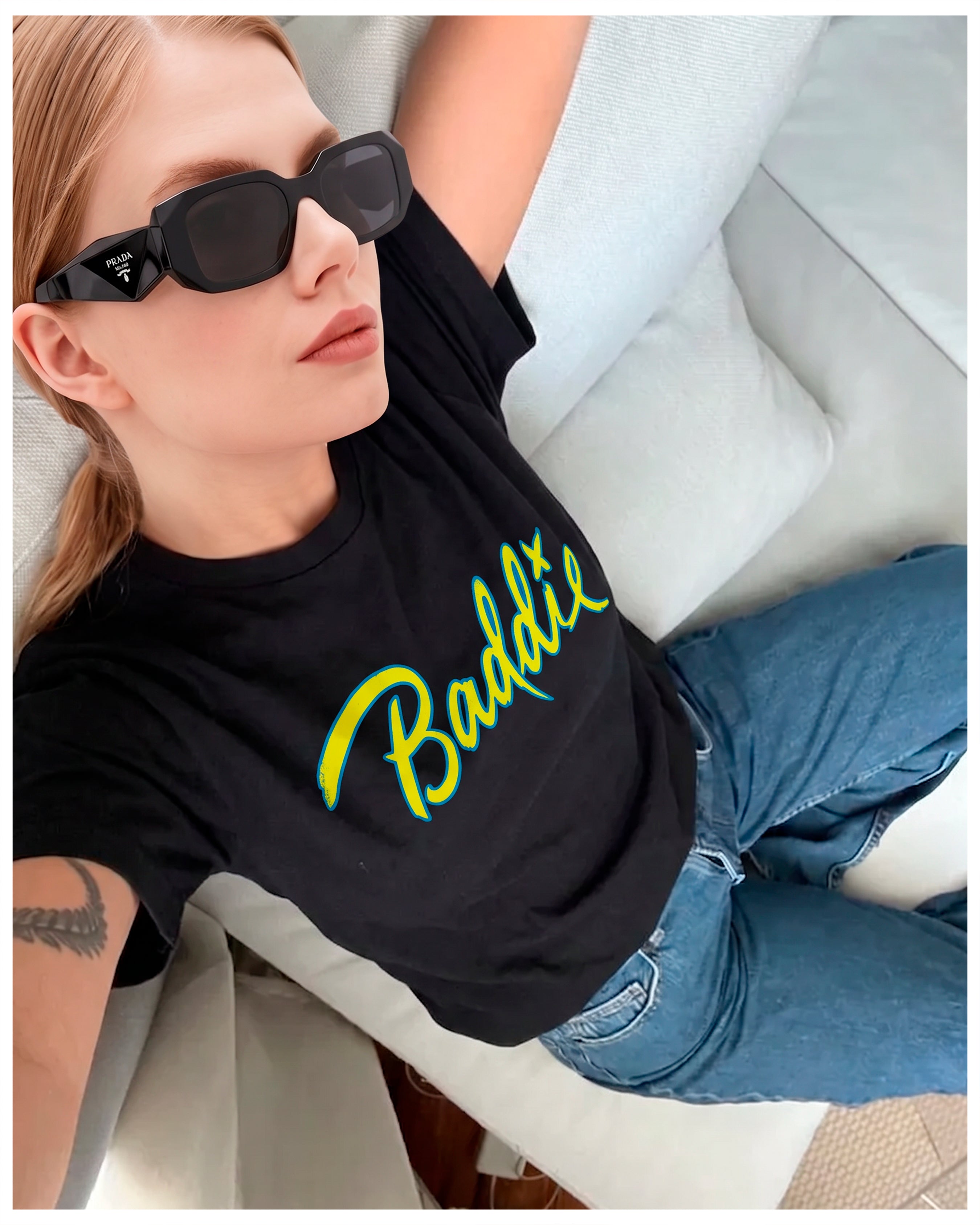 Baddie Unisex garment-dyed heavyweight t-shirt