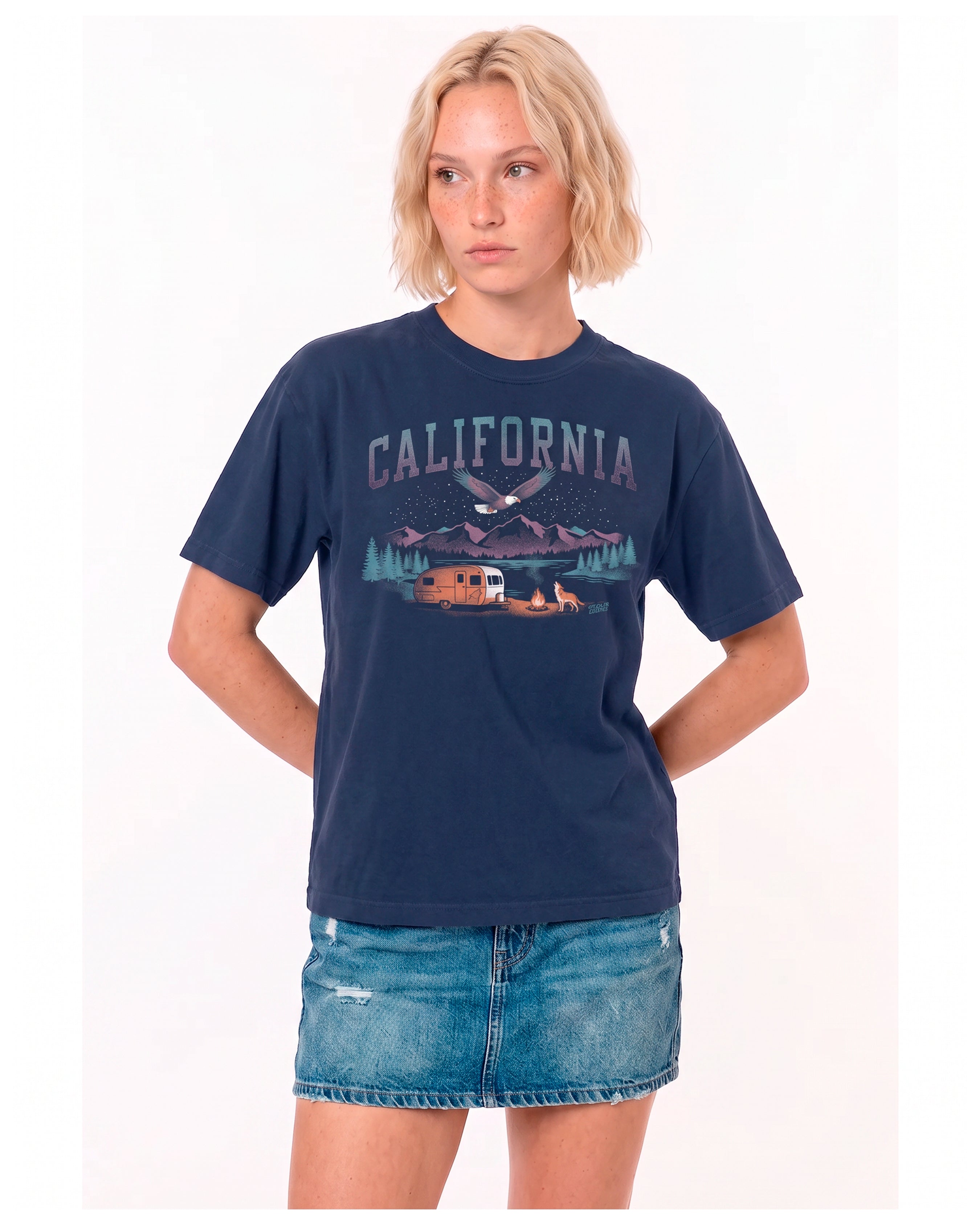Camp Fire Unisex garment-dyed heavyweight t-shirt