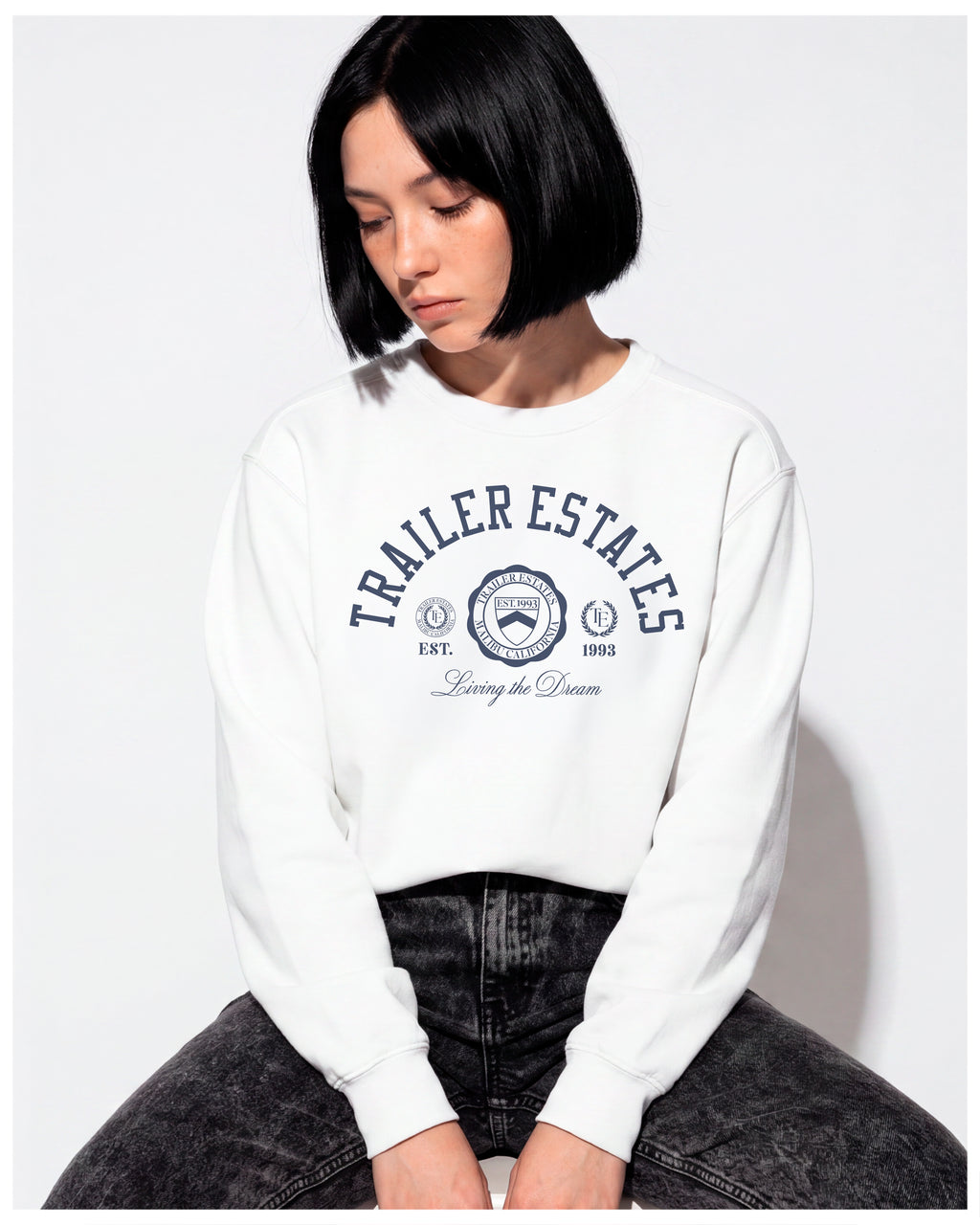 Collegiate Unisex garment-dyed sweatshirt