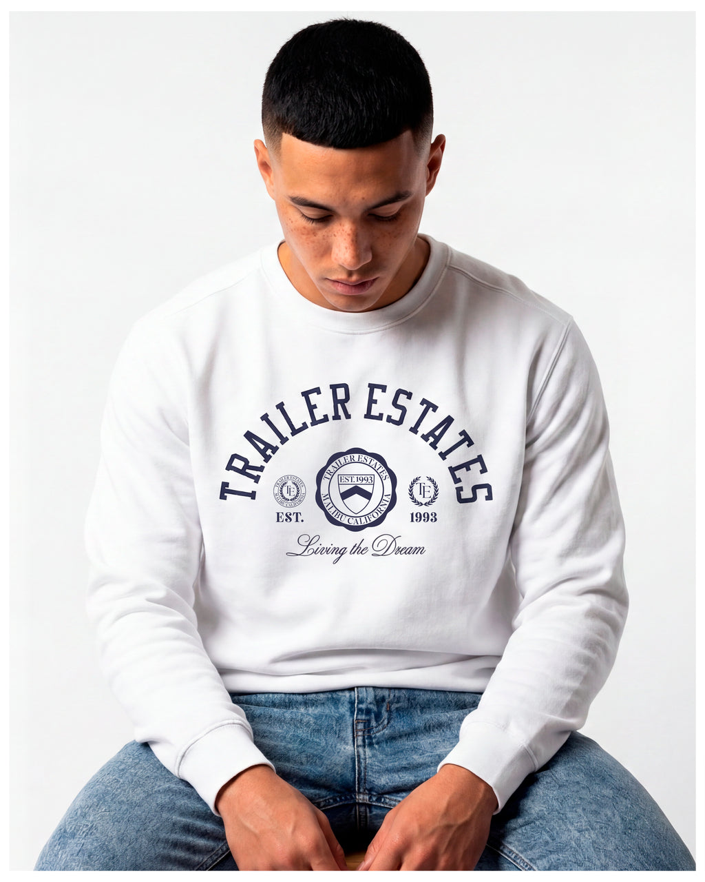 Collegiate Unisex garment-dyed sweatshirt