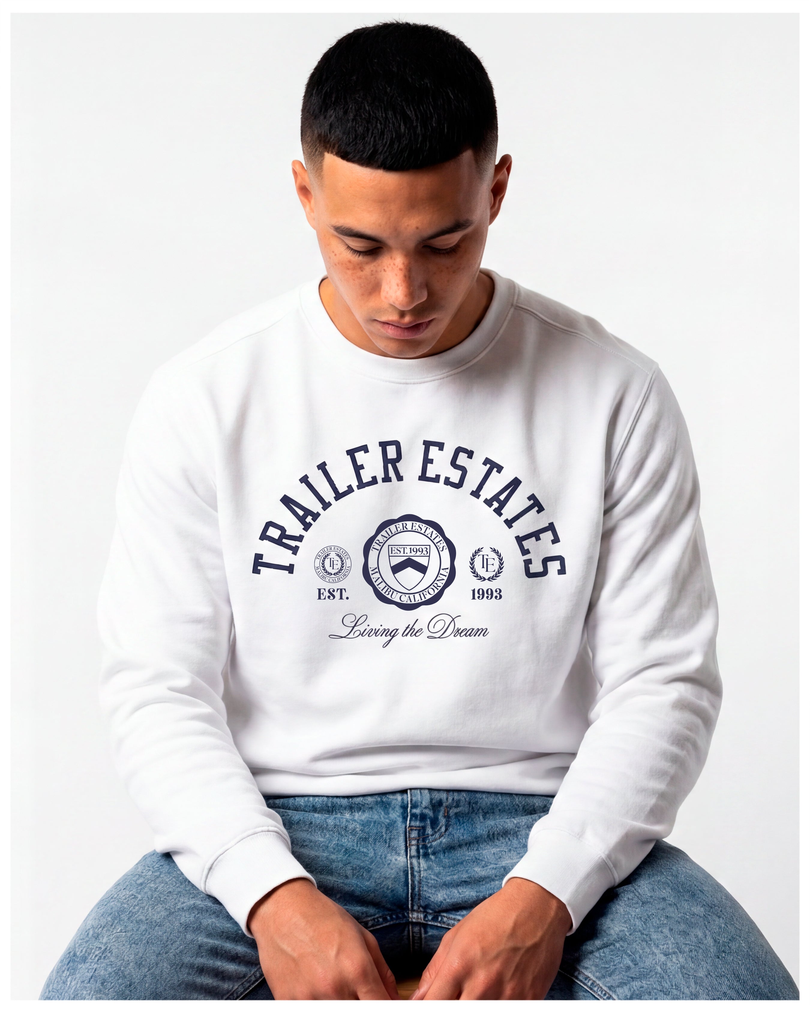 Collegiate Unisex garment-dyed sweatshirt