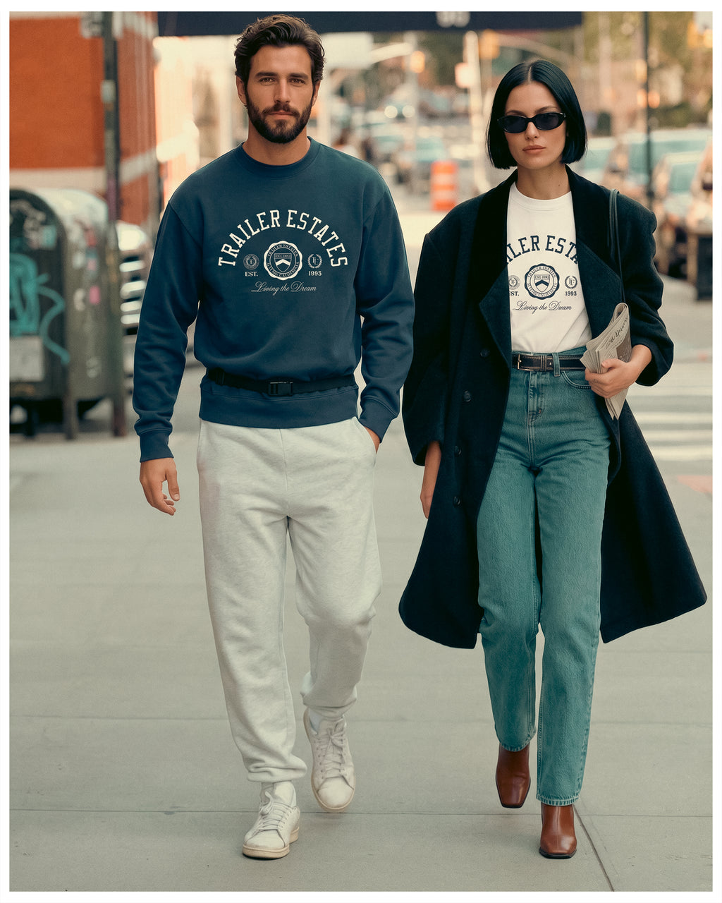 Collegiate Unisex garment-dyed sweatshirt