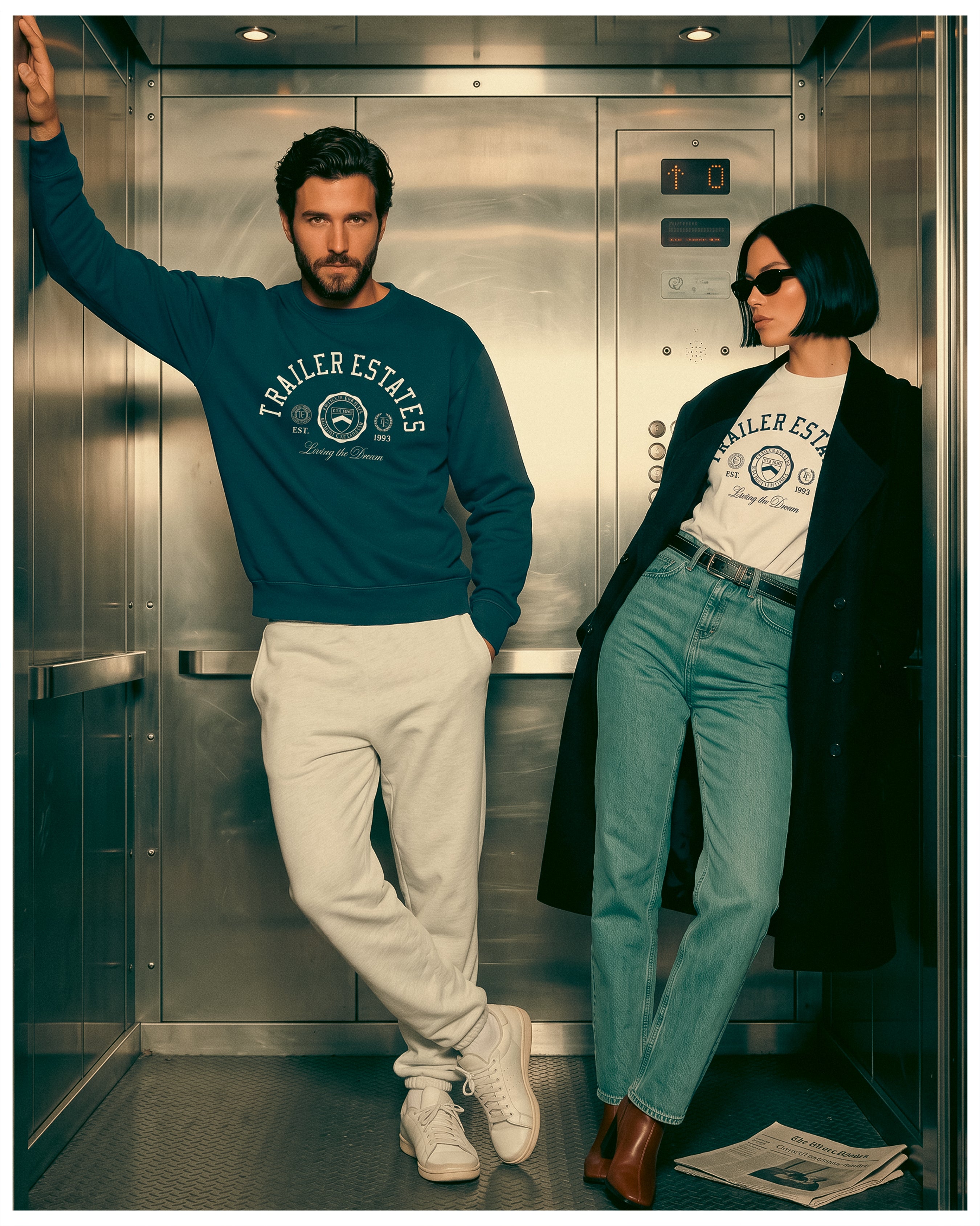 Collegiate Unisex garment-dyed sweatshirt