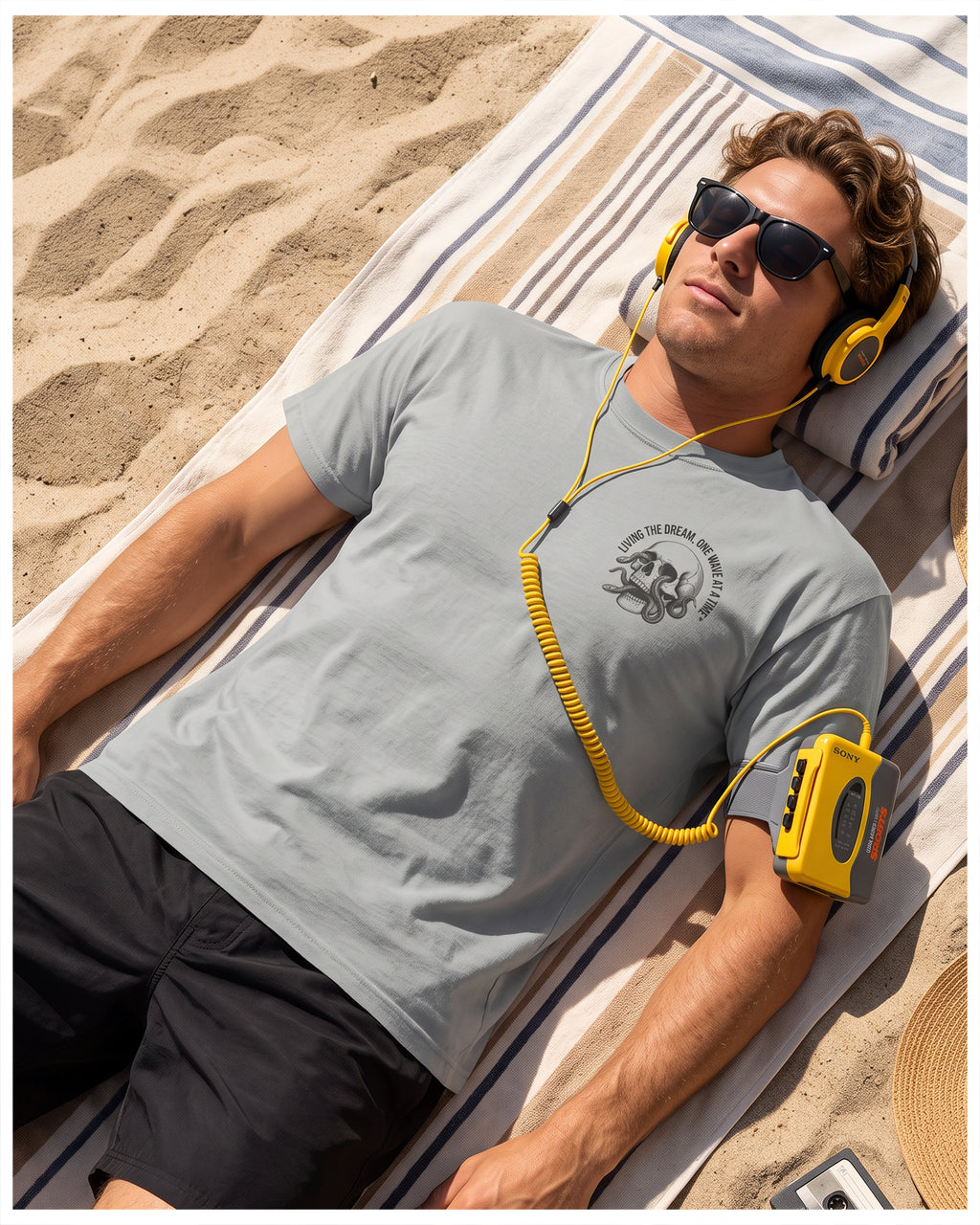 Living The Dream, Unisex garment-dyed heavyweight t-shirt
