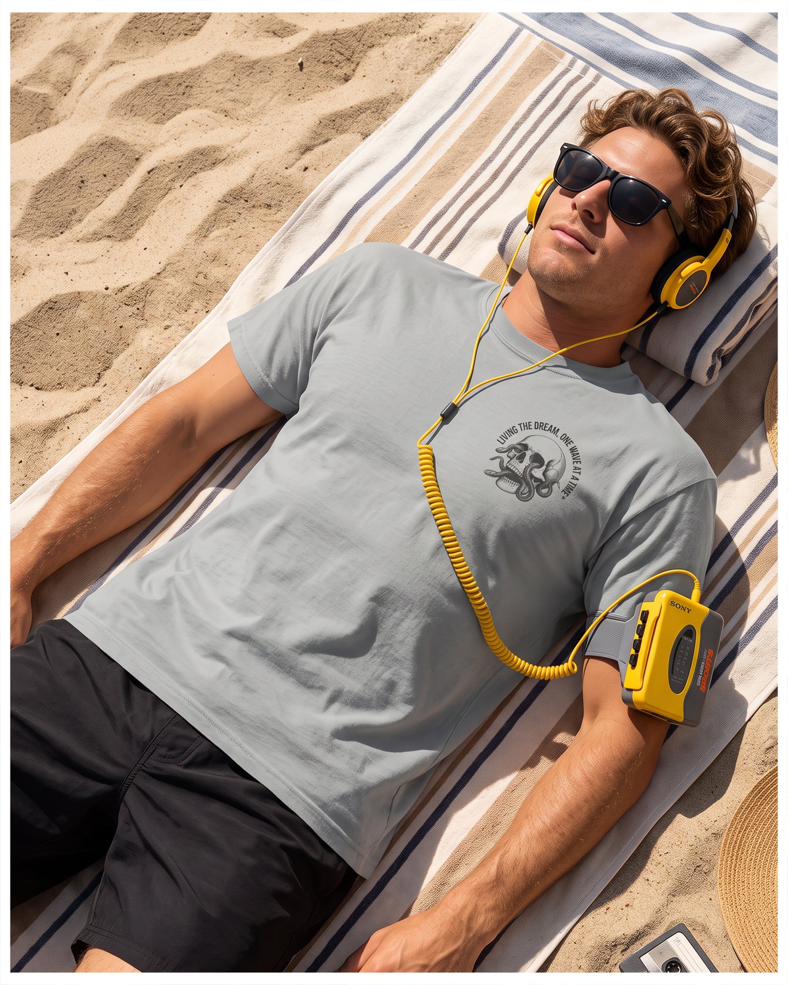 Living The Dream, Unisex garment-dyed heavyweight t-shirt