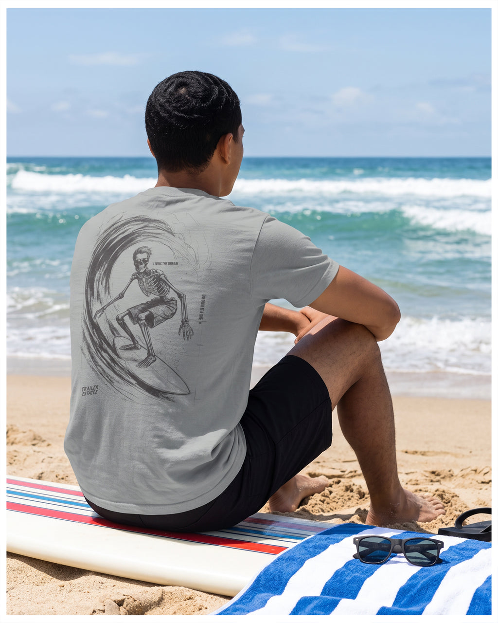 Living The Dream, Unisex garment-dyed heavyweight t-shirt