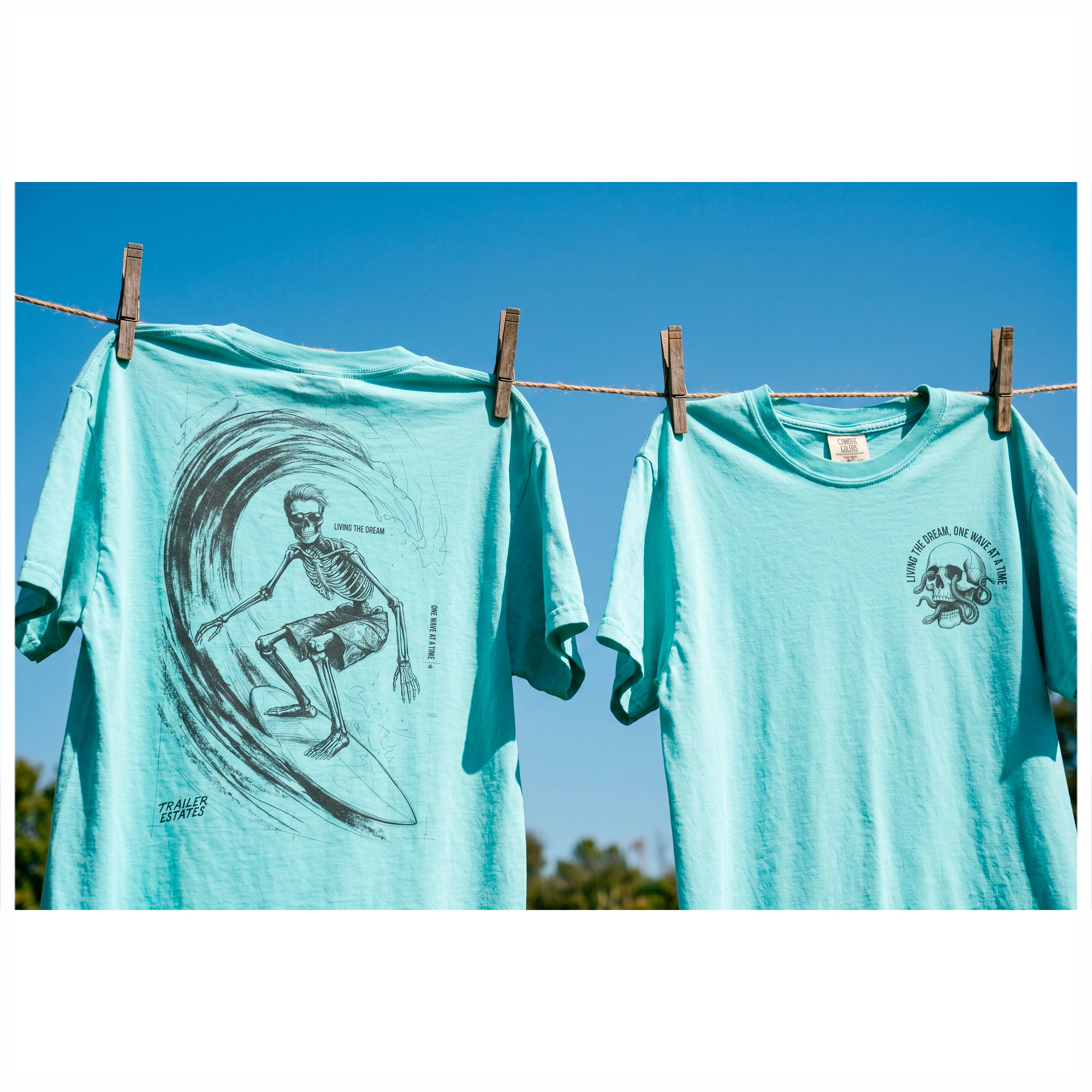 Living The Dream, Unisex garment-dyed heavyweight t-shirt