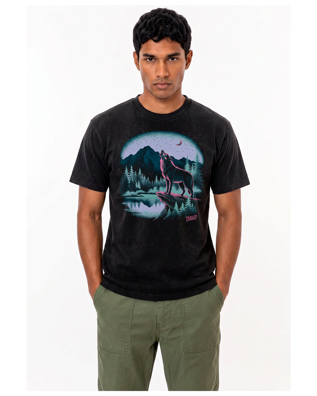 Grey Wolf Unisex garment-dyed heavyweight t-shirt