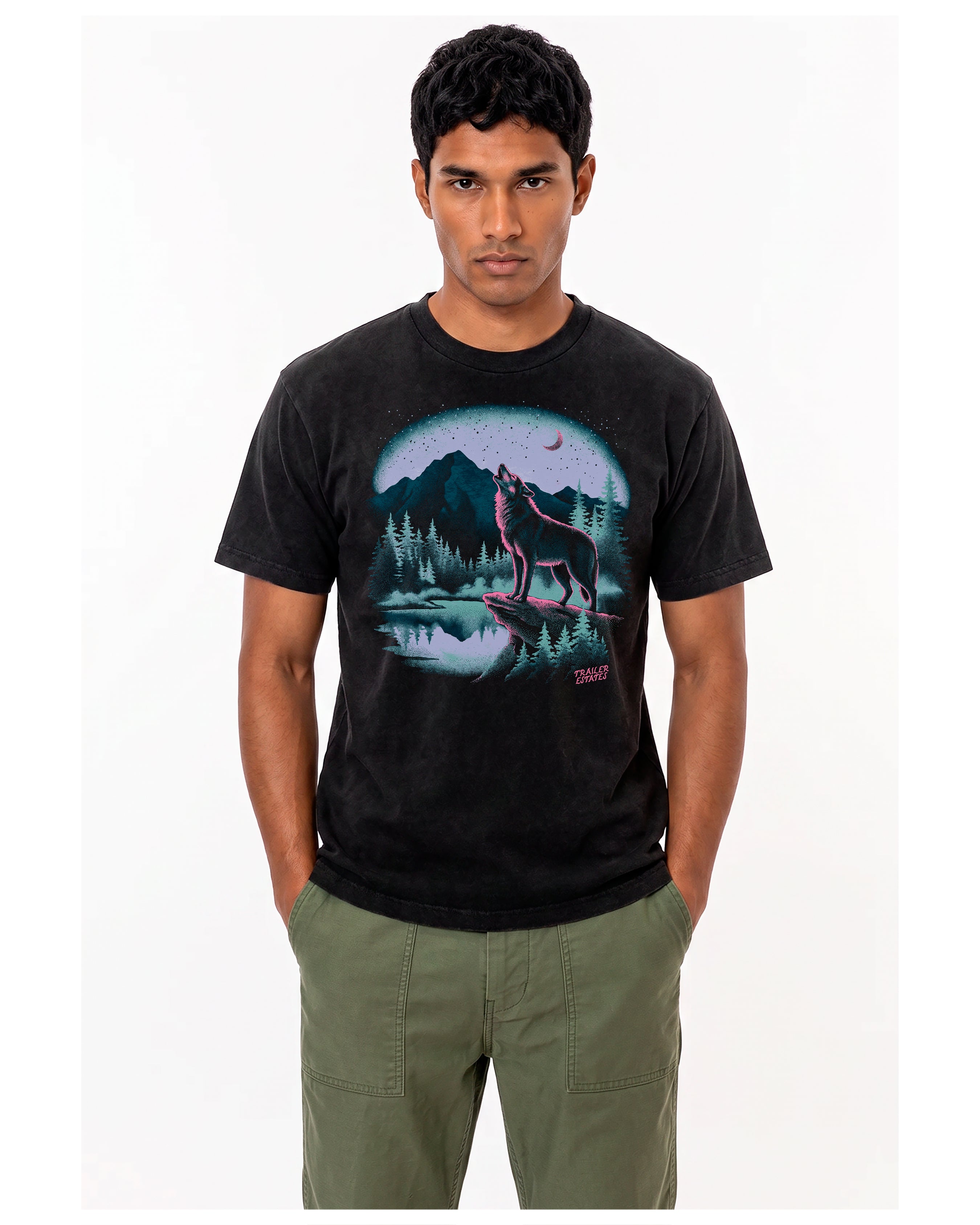Grey Wolf Unisex garment-dyed heavyweight t-shirt