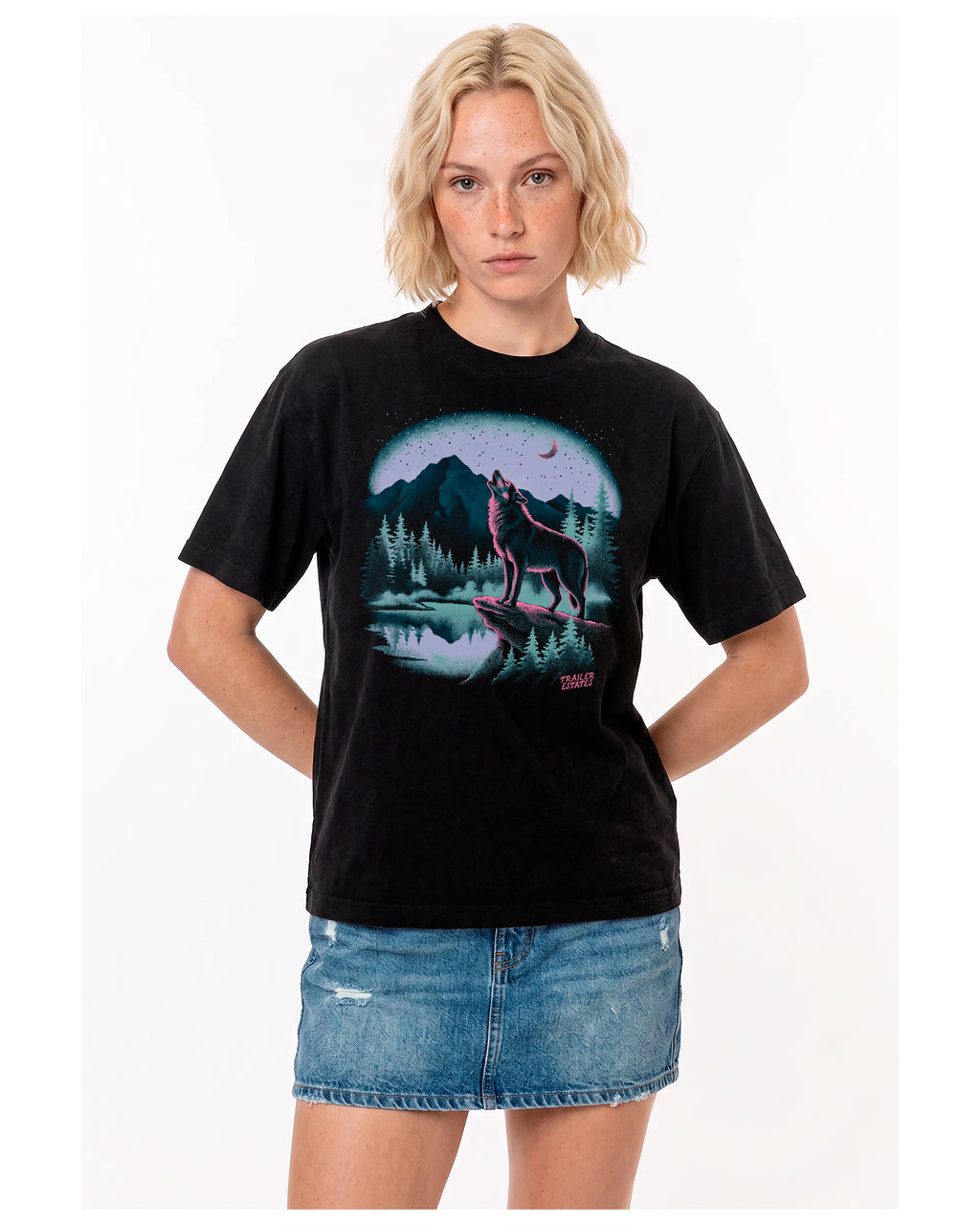 Grey Wolf Unisex garment-dyed heavyweight t-shirt
