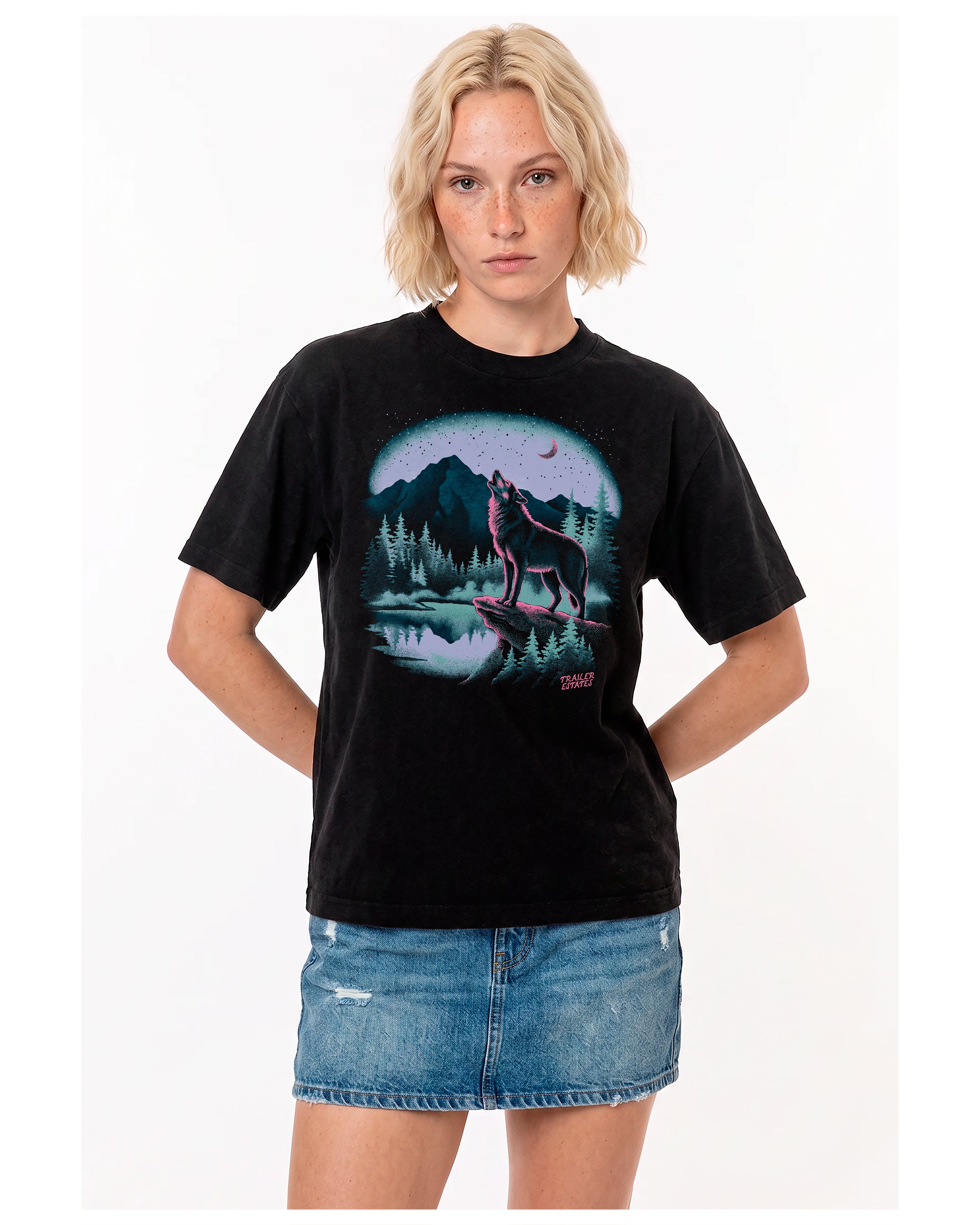 Grey Wolf Unisex garment-dyed heavyweight t-shirt