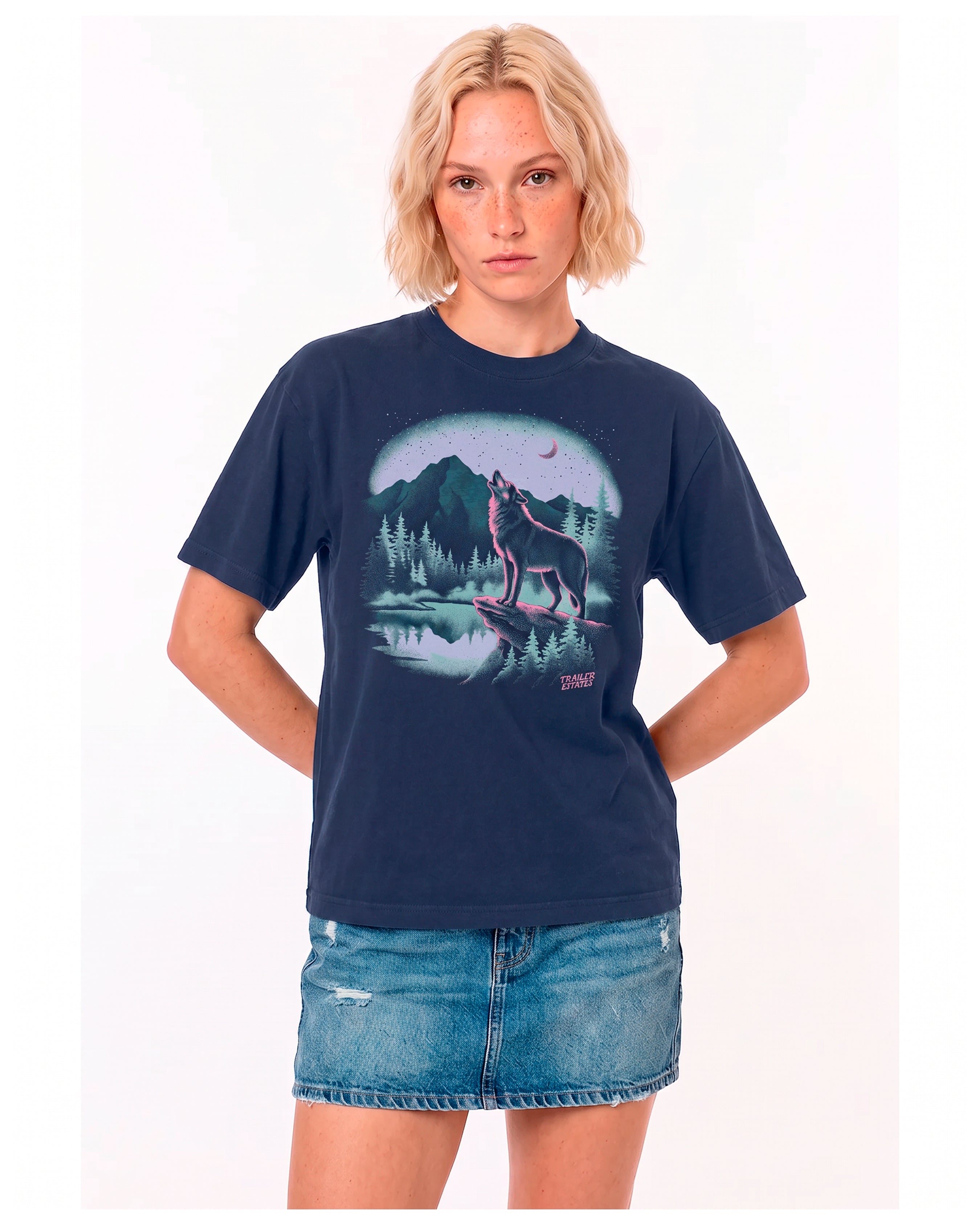 Grey Wolf Unisex garment-dyed heavyweight t-shirt