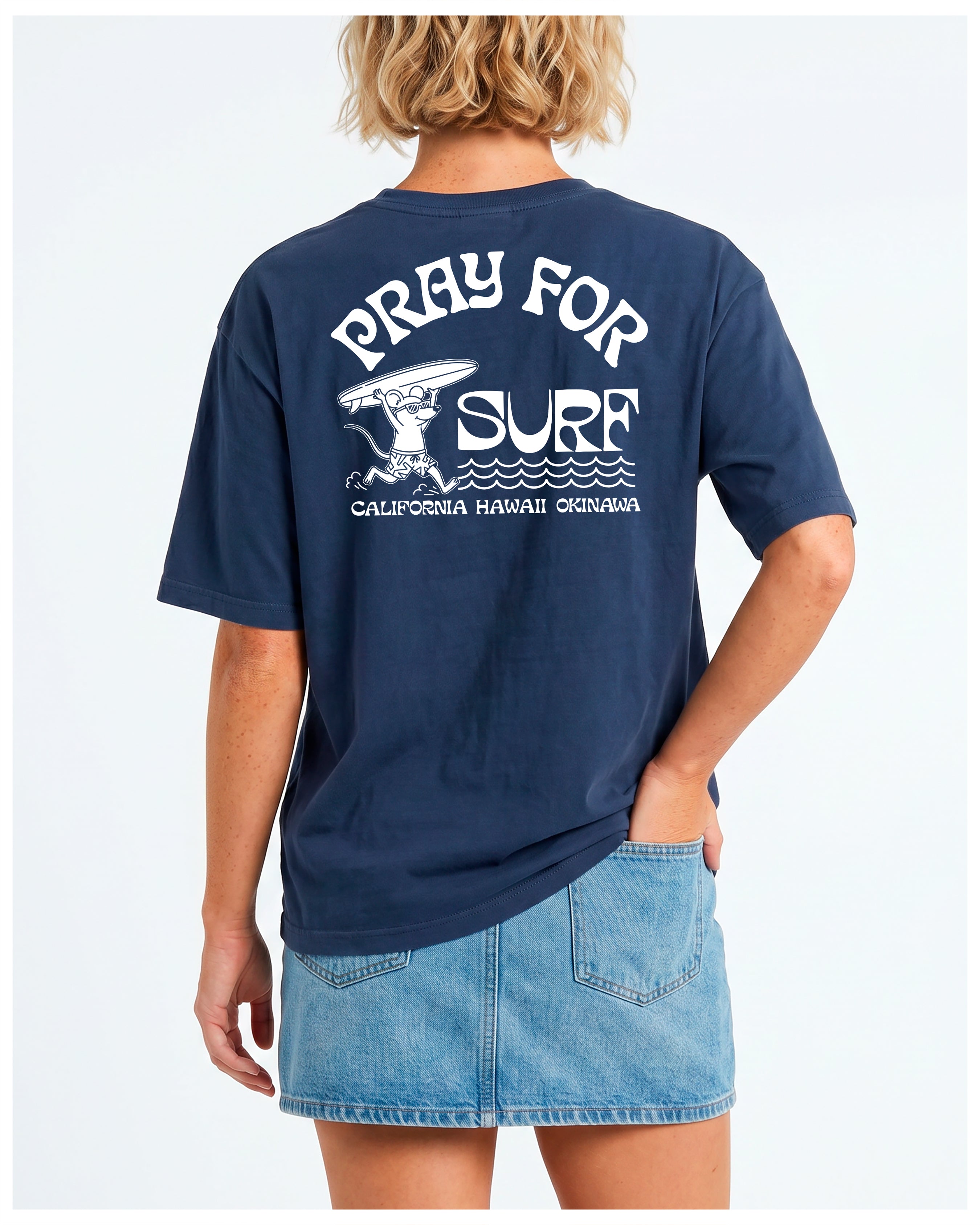 Pray For Surf Unisex garment-dyed heavyweight t-shirt