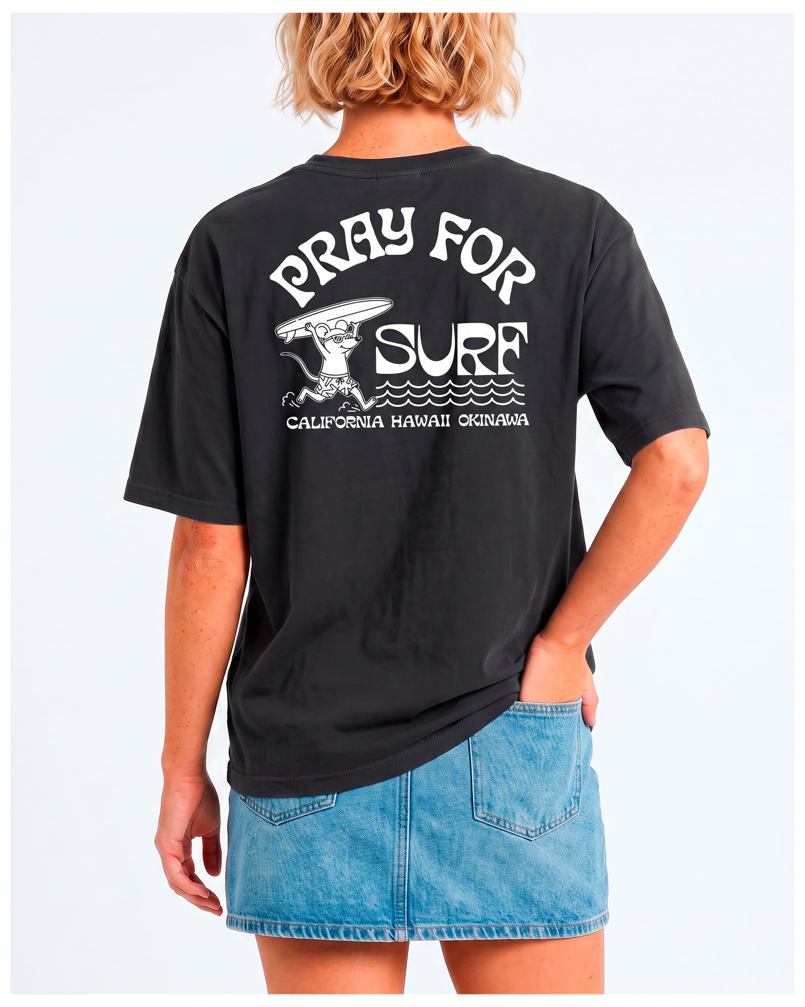 Pray For Surf Unisex garment-dyed heavyweight t-shirt