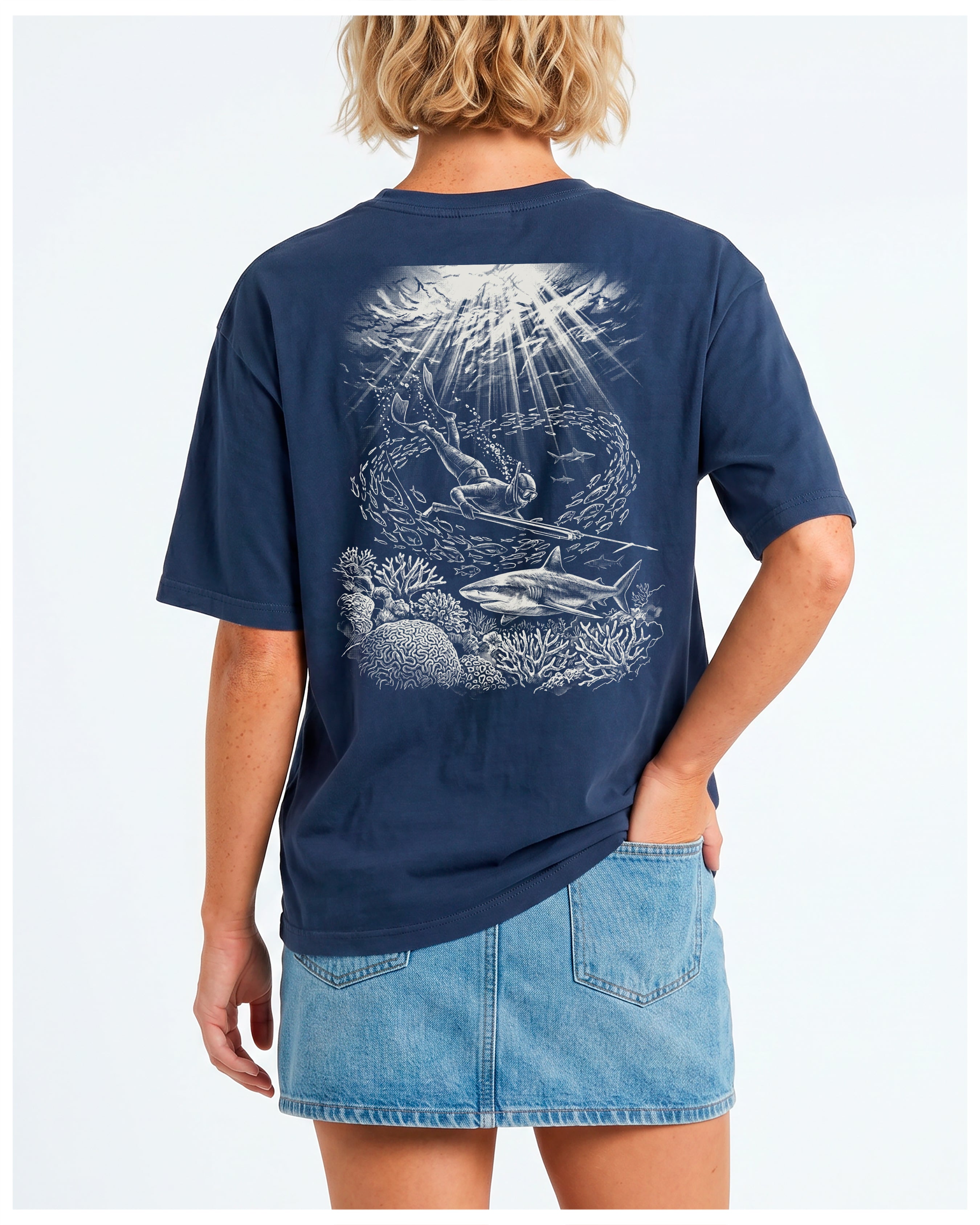 Aloha Spear Fishing Unisex garment-dyed heavyweight t-shirt