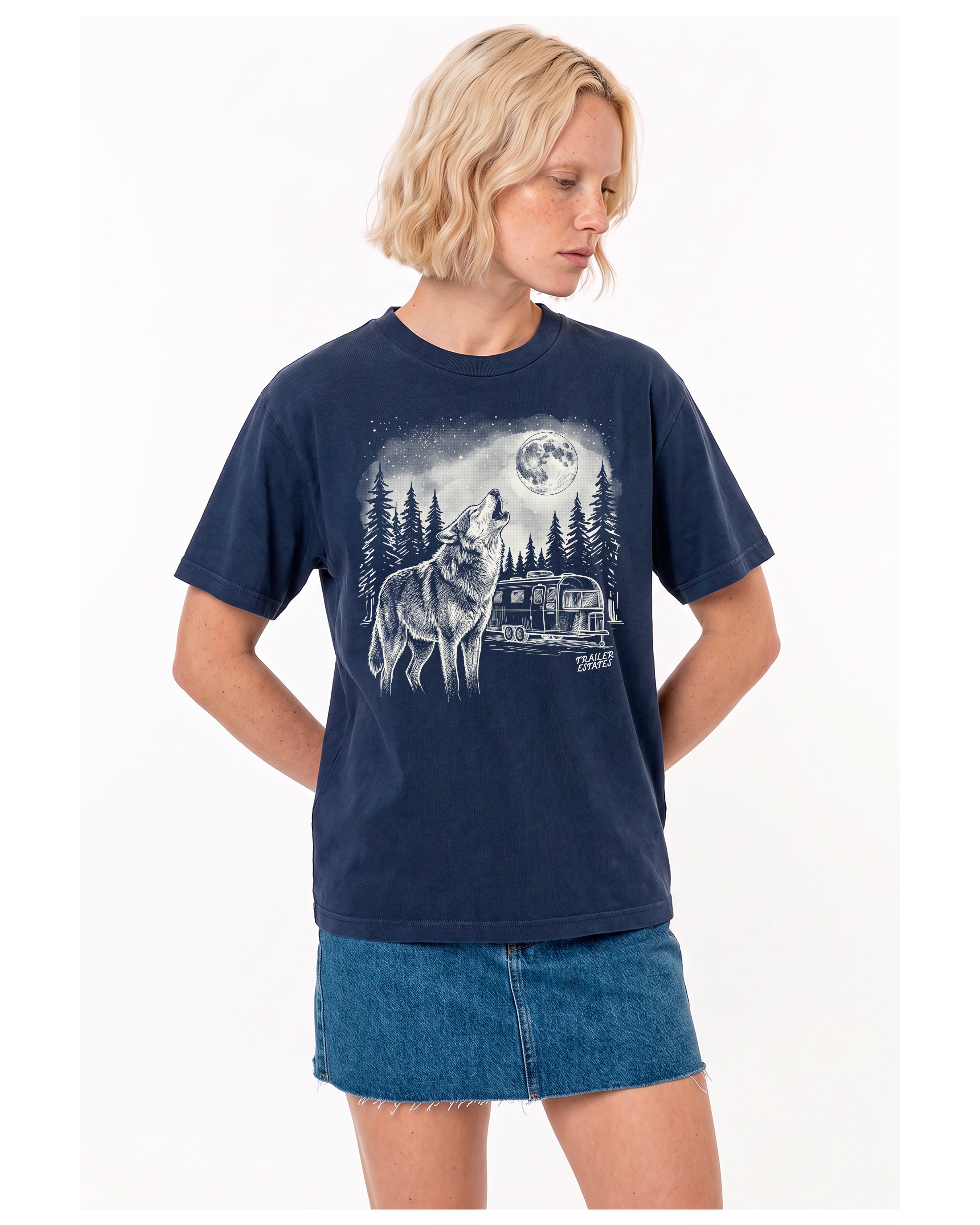 Wolf Spirit Unisex garment-dyed heavyweight t-shirt