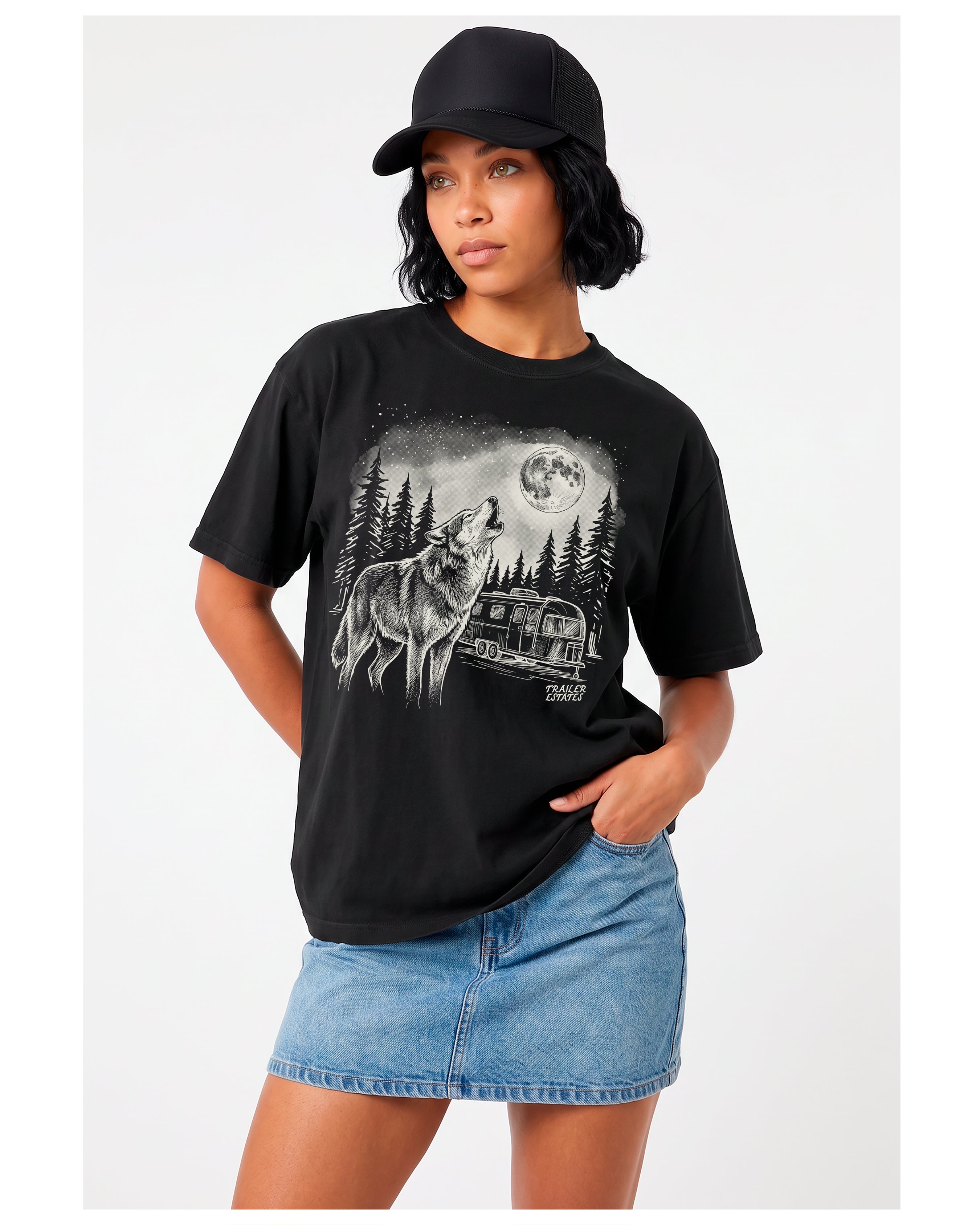 Wolf Spirit Unisex garment-dyed heavyweight t-shirt