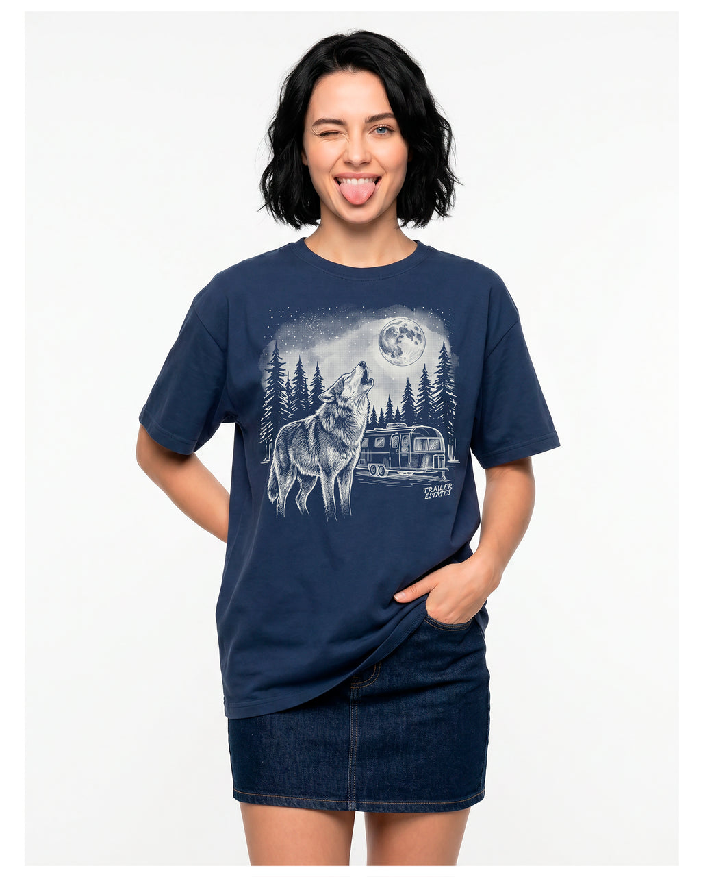 Wolf Spirit Unisex garment-dyed heavyweight t-shirt