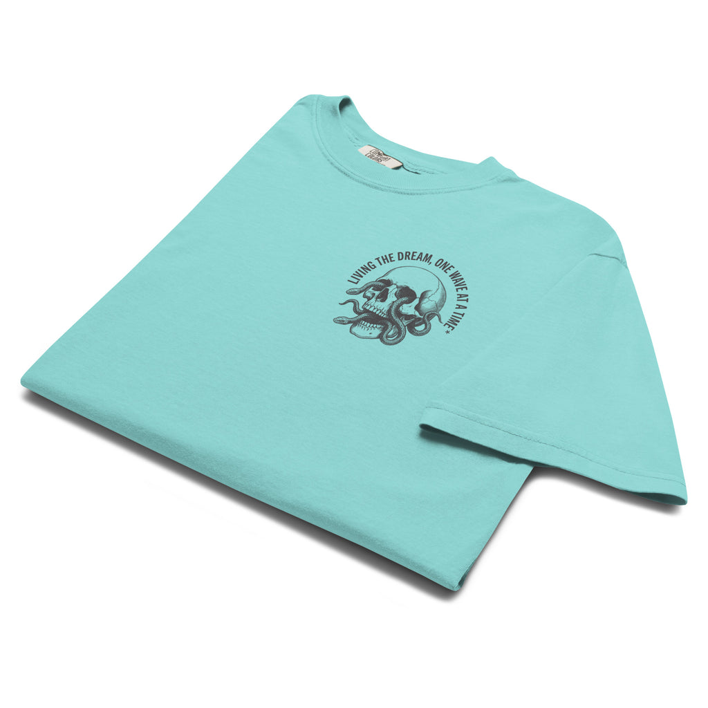 Living The Dream, Unisex garment-dyed heavyweight t-shirt